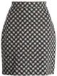 Image 1 of Rosetta Getty houndstooth tapered miniskirt