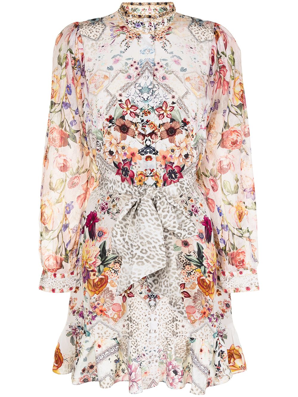Camilla floral-print Silk Midi Dress - Farfetch