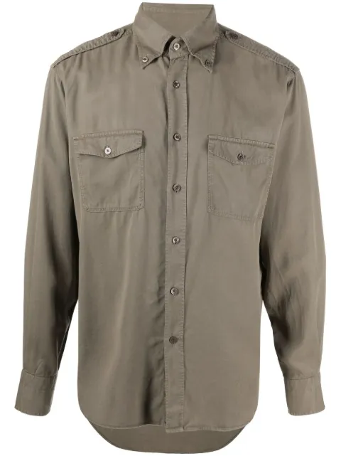 lyocell button down shirt