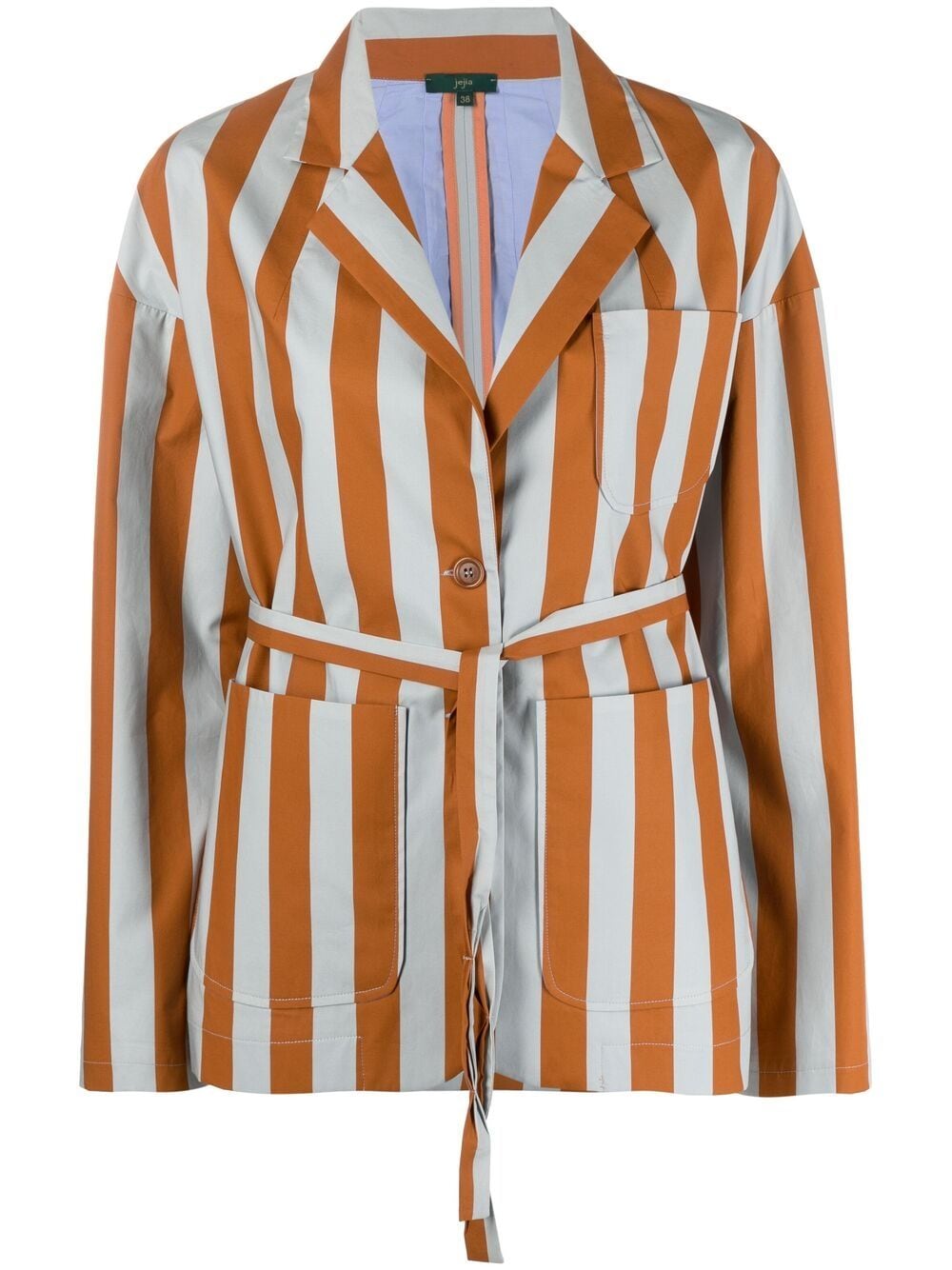 Camille striped cotton blazer