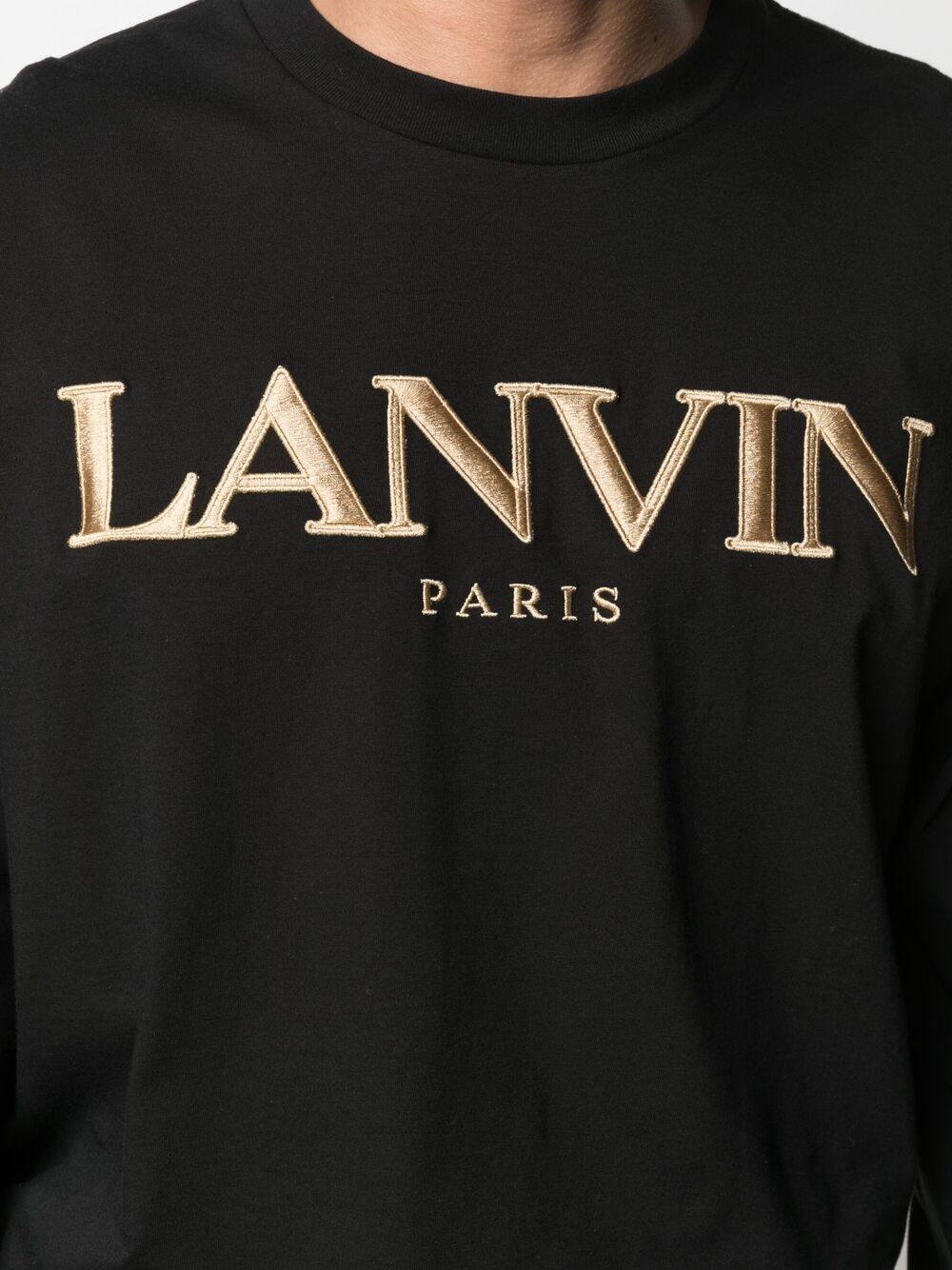фото Lanvin толстовка с вышитым логотипом