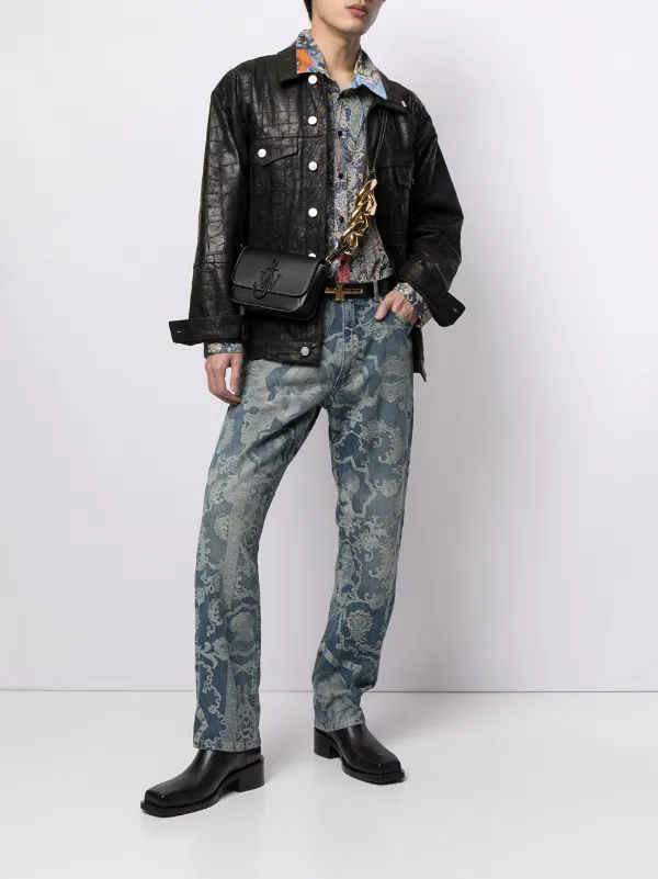 martine rose leather jacket