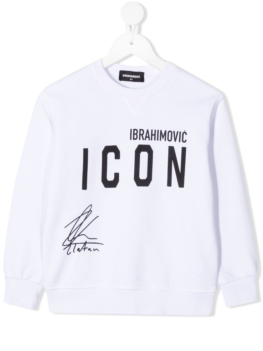 фото Dsquared2 kids толстовка с принтом icon из коллаборации с ibrahimović