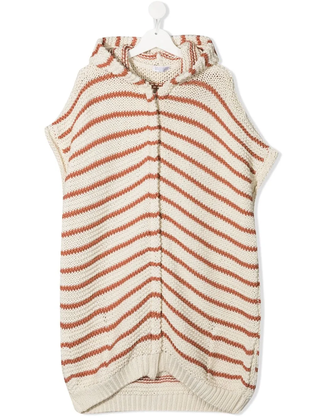 Brunello Cucinelli Kids полосатый кардиган на молнии