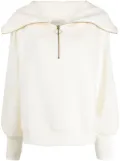 Varley SW Vine half zip sweater - White