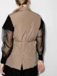 Brunello Cucinelli double-breasted belted waistcoat