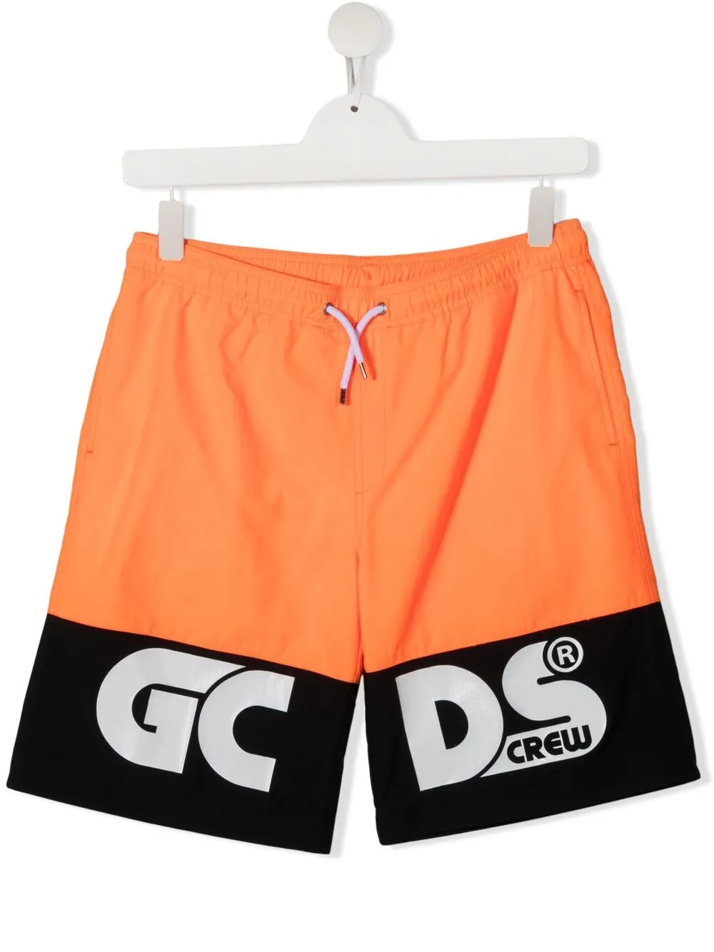 Gcds Teen Logo-print Track Shorts In Orange