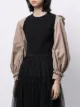 Rokh top estilo gabardina con mangas farol