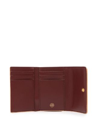 Classic Continental tri-fold grained leather waller展示图