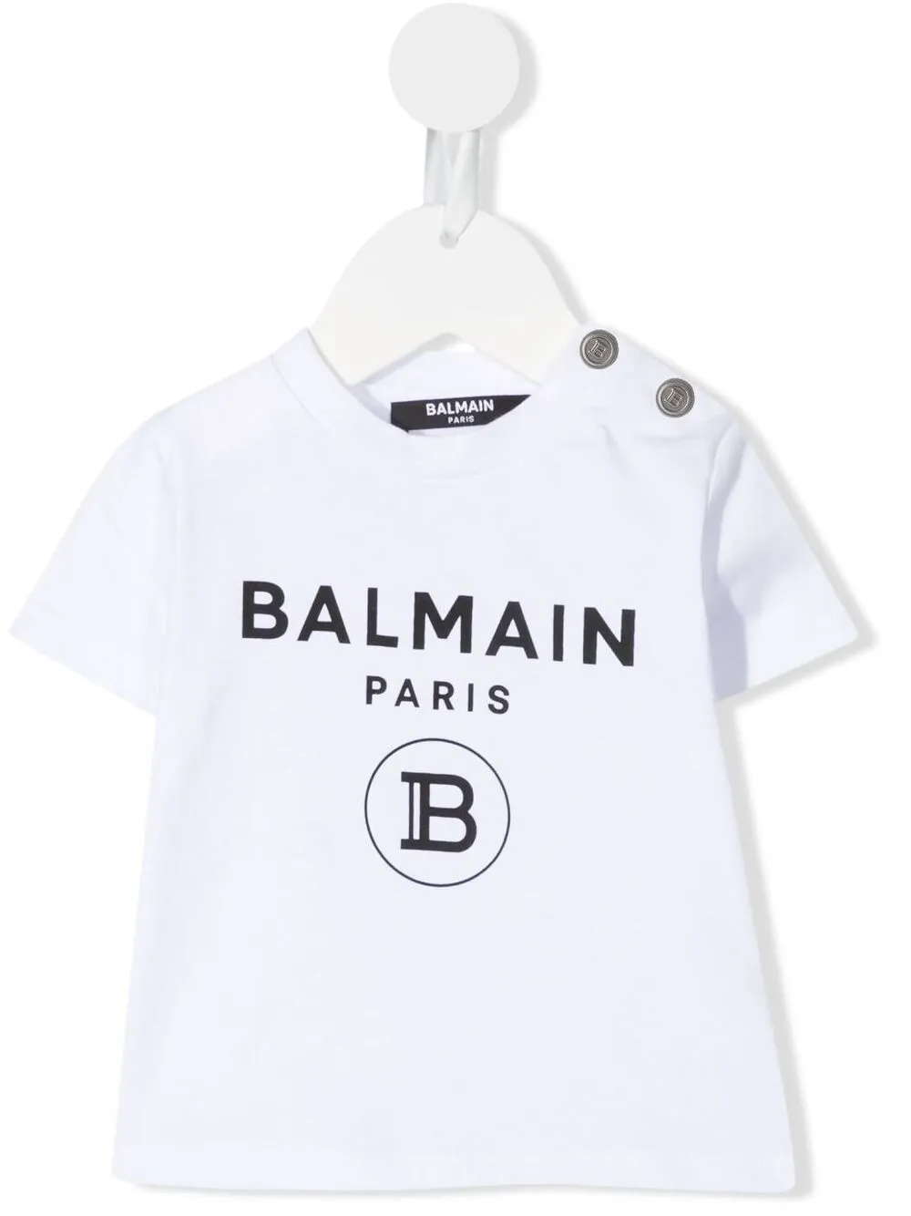 фото Balmain kids футболка с логотипом