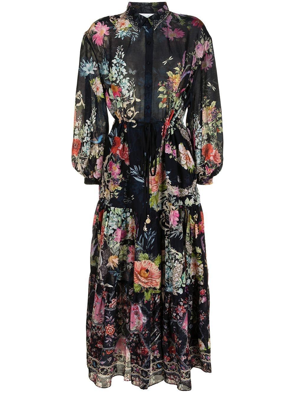 Camilla floral-print Silk Maxi Dress - Farfetch