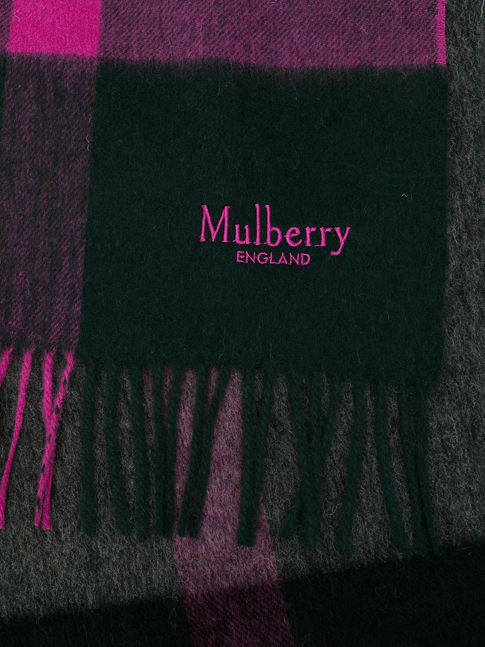 фото Mulberry шарф в крупную клетку
