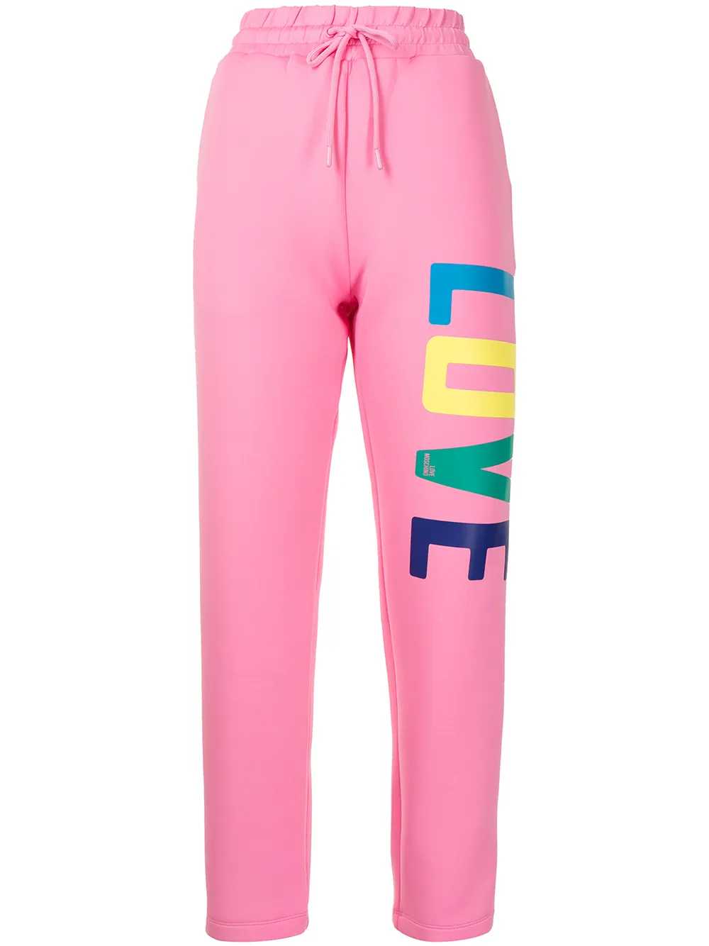 

Love Moschino pants con logo estampado - Rosado