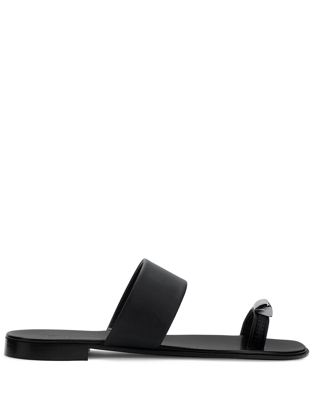 GIUSEPPE ZANOTTI METAL TOE STRAP SANDALS