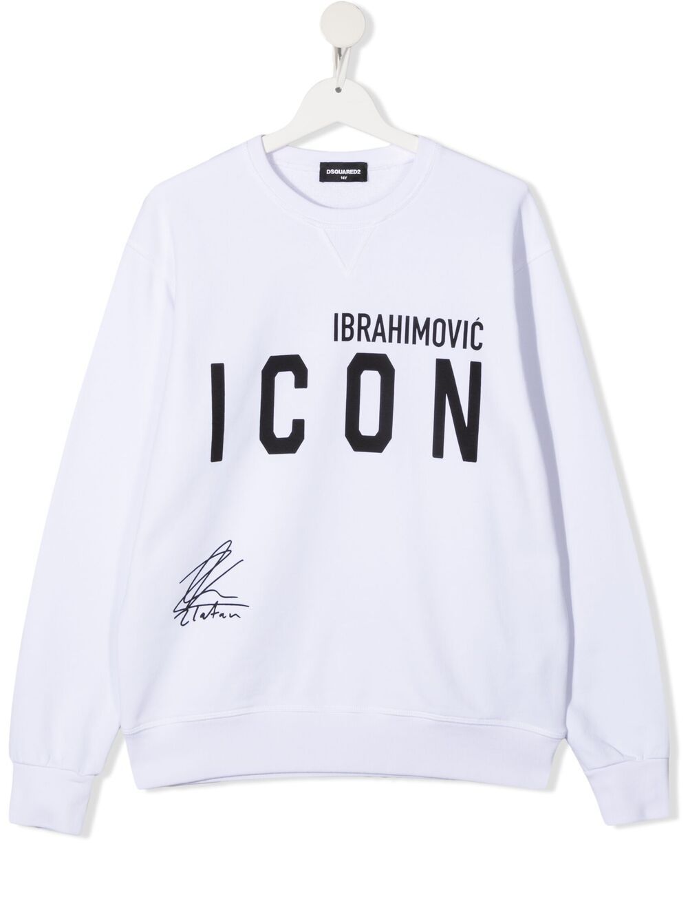 фото Dsquared2 kids толстовка с принтом icon из коллаборации с ibrahimović