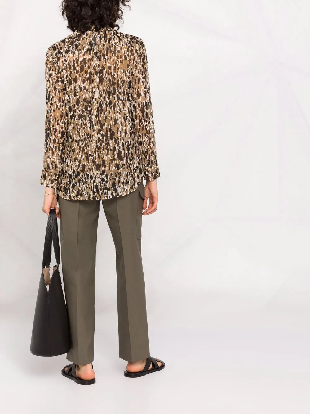 Max Mara Zijden blouse Bruin