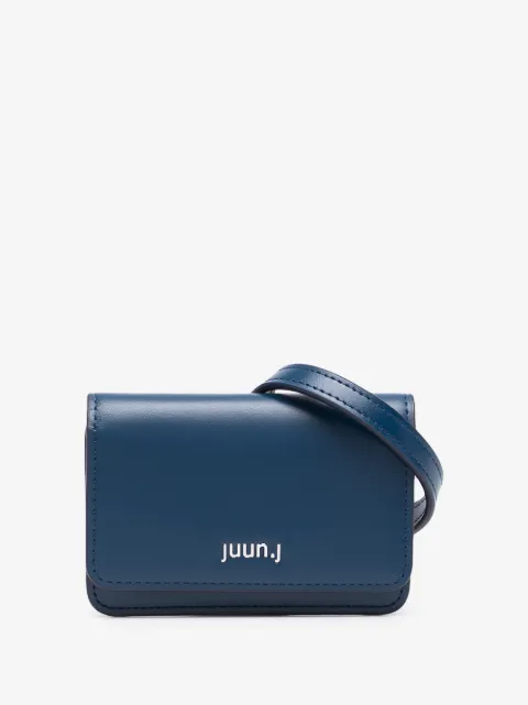 Juun.J logo-lettering leather belt bag 