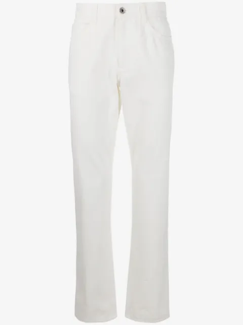 Ferragamo straight-leg logo patch jeans