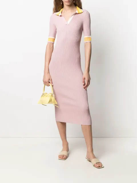 long ribbed knit dress
