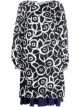 Image 1 of Talbot Runhof floral-print flared-hem dress