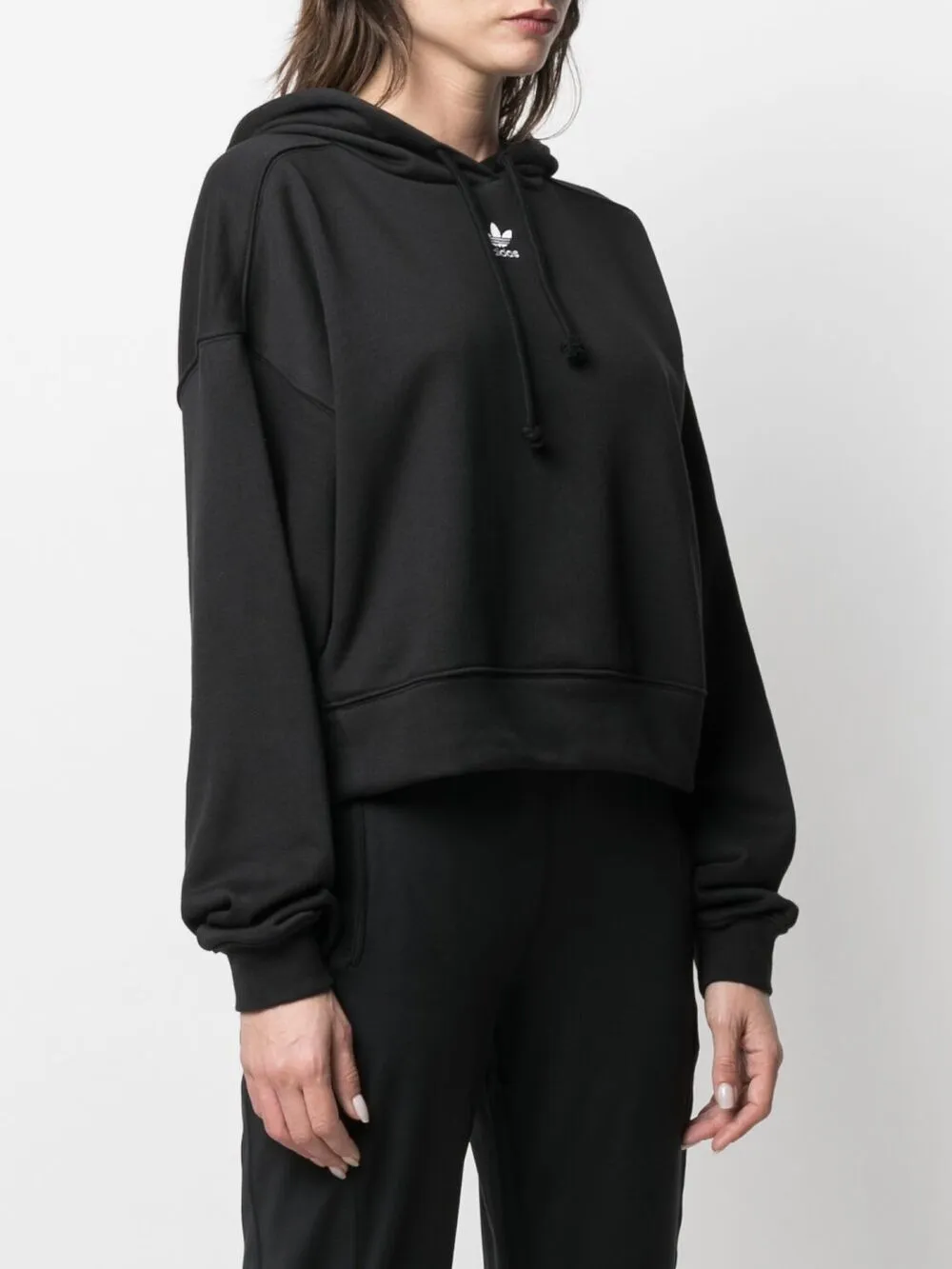 фото Adidas укороченное худи essentials с логотипом