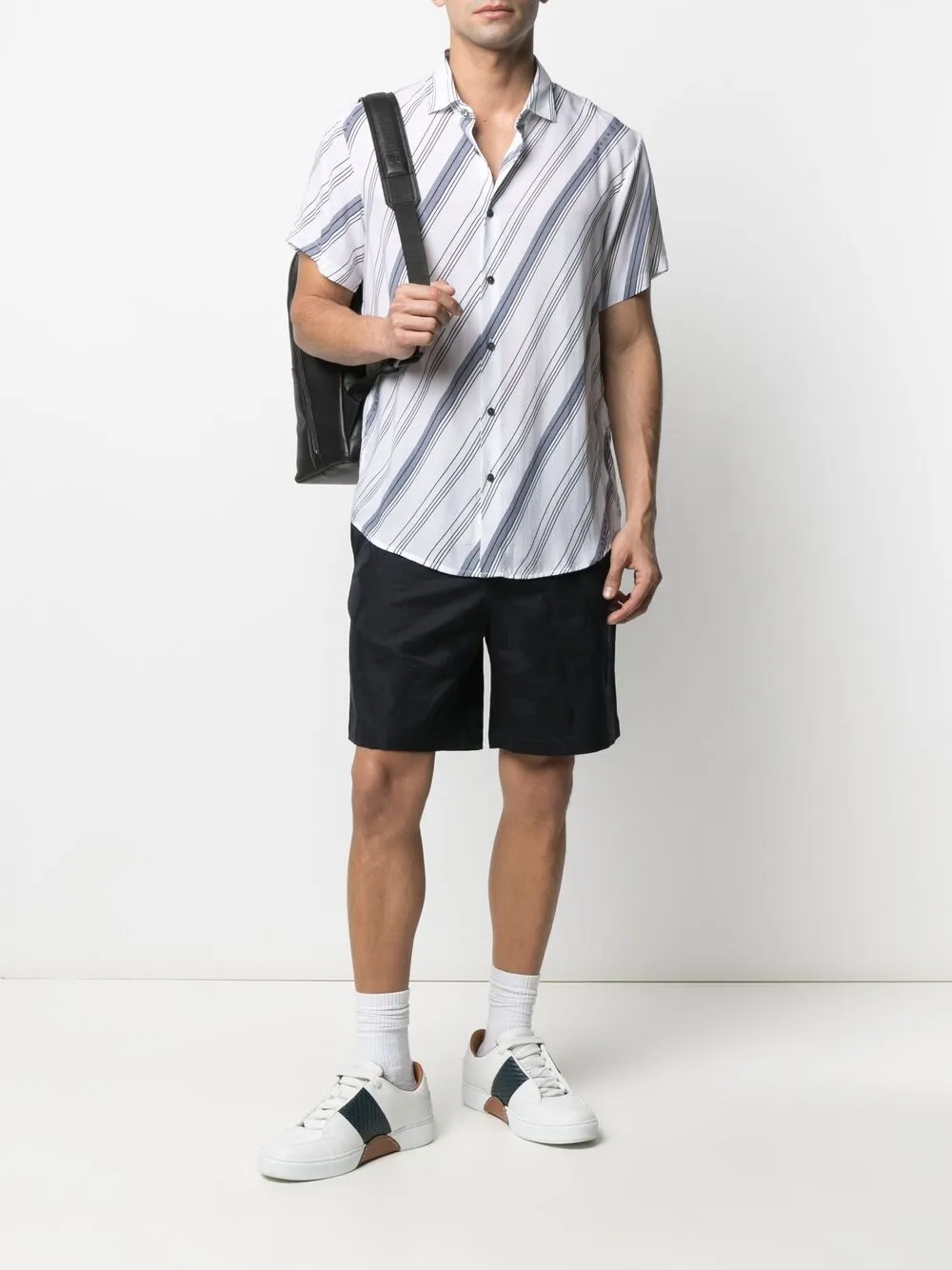 фото Emporio armani рубашка с короткими рукавами и логотипом