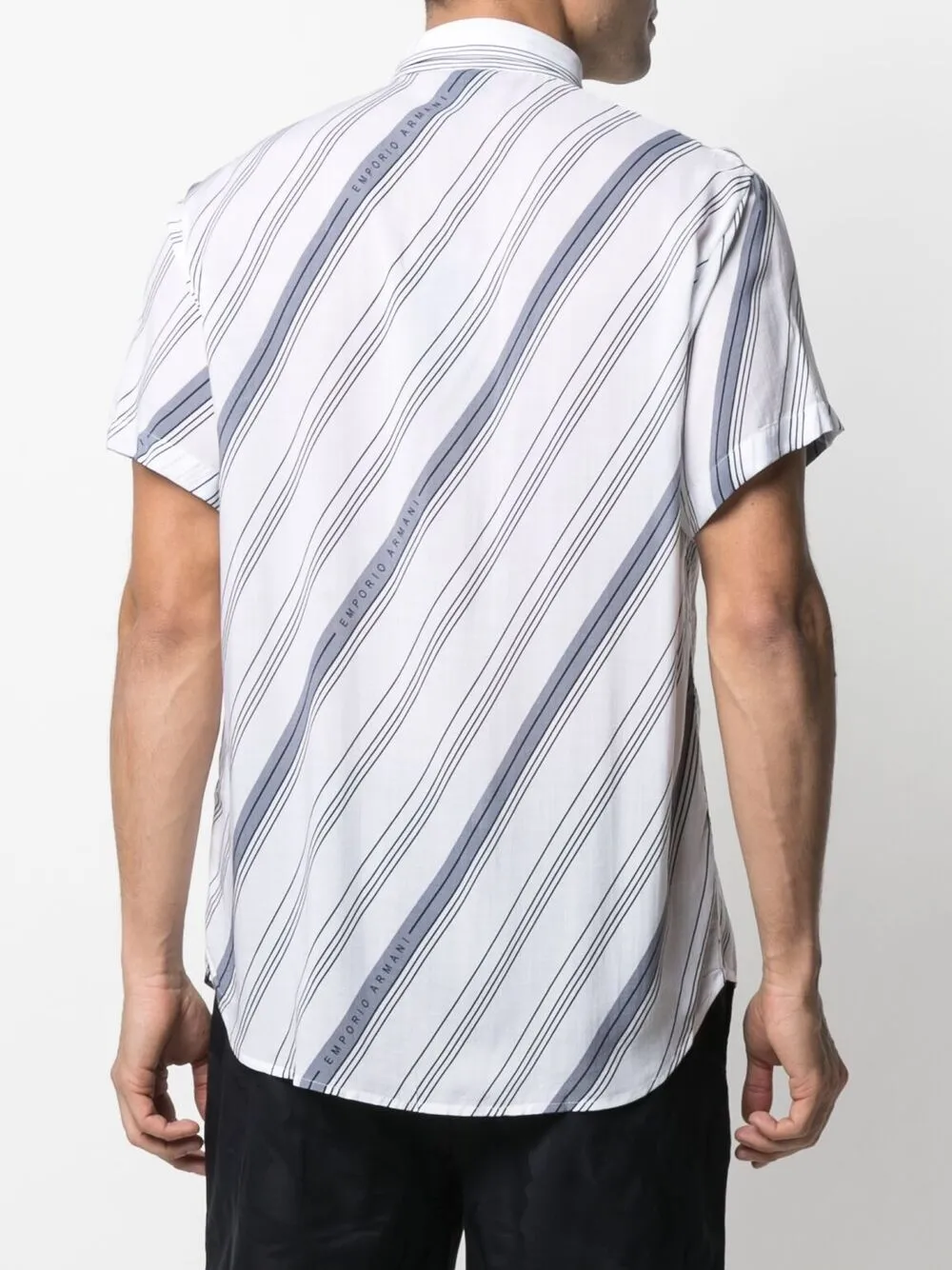 фото Emporio armani рубашка с короткими рукавами и логотипом