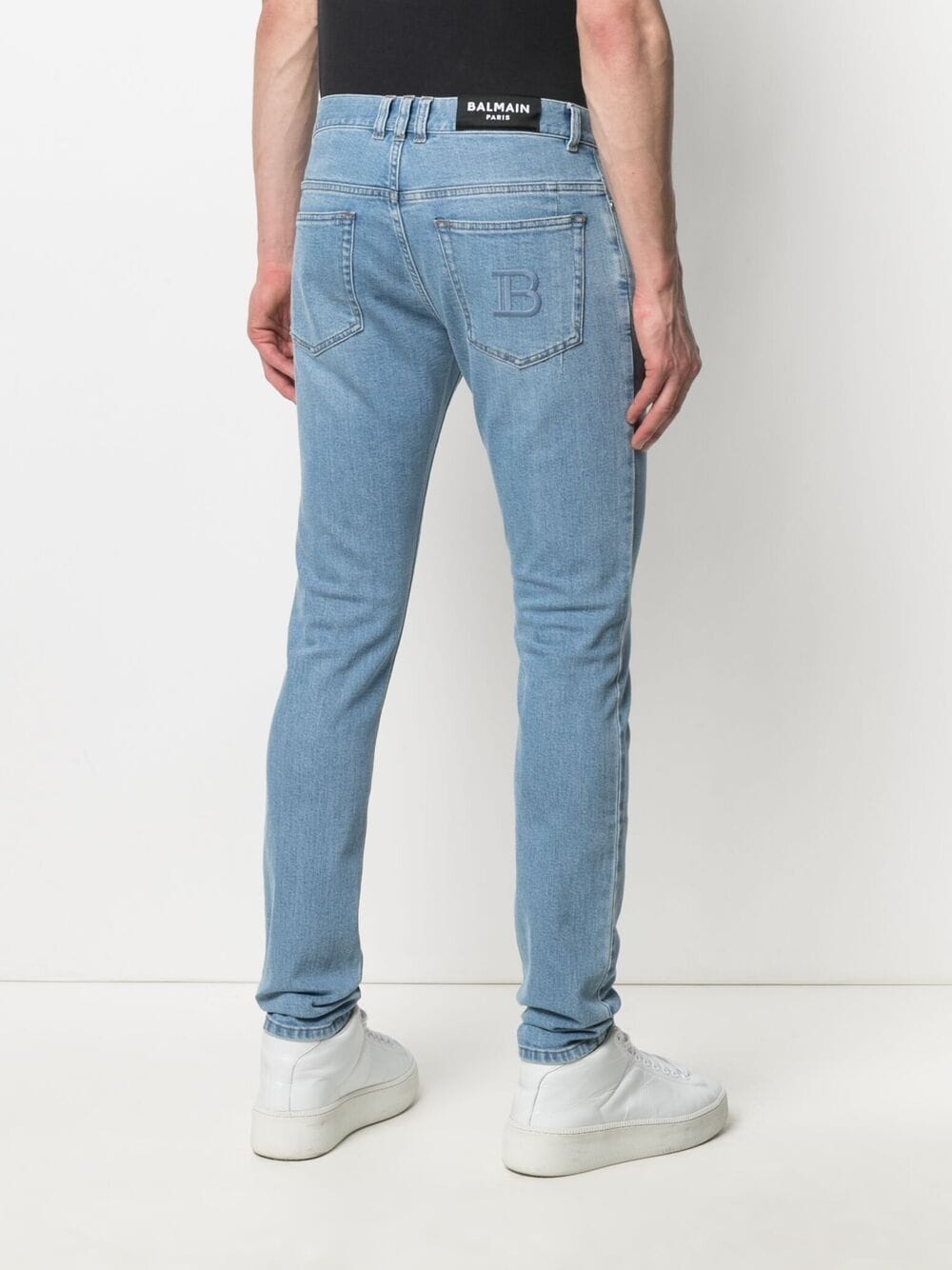 BALMAIN Monogram Slim Jeans - Clothing from Circle Fashion UK