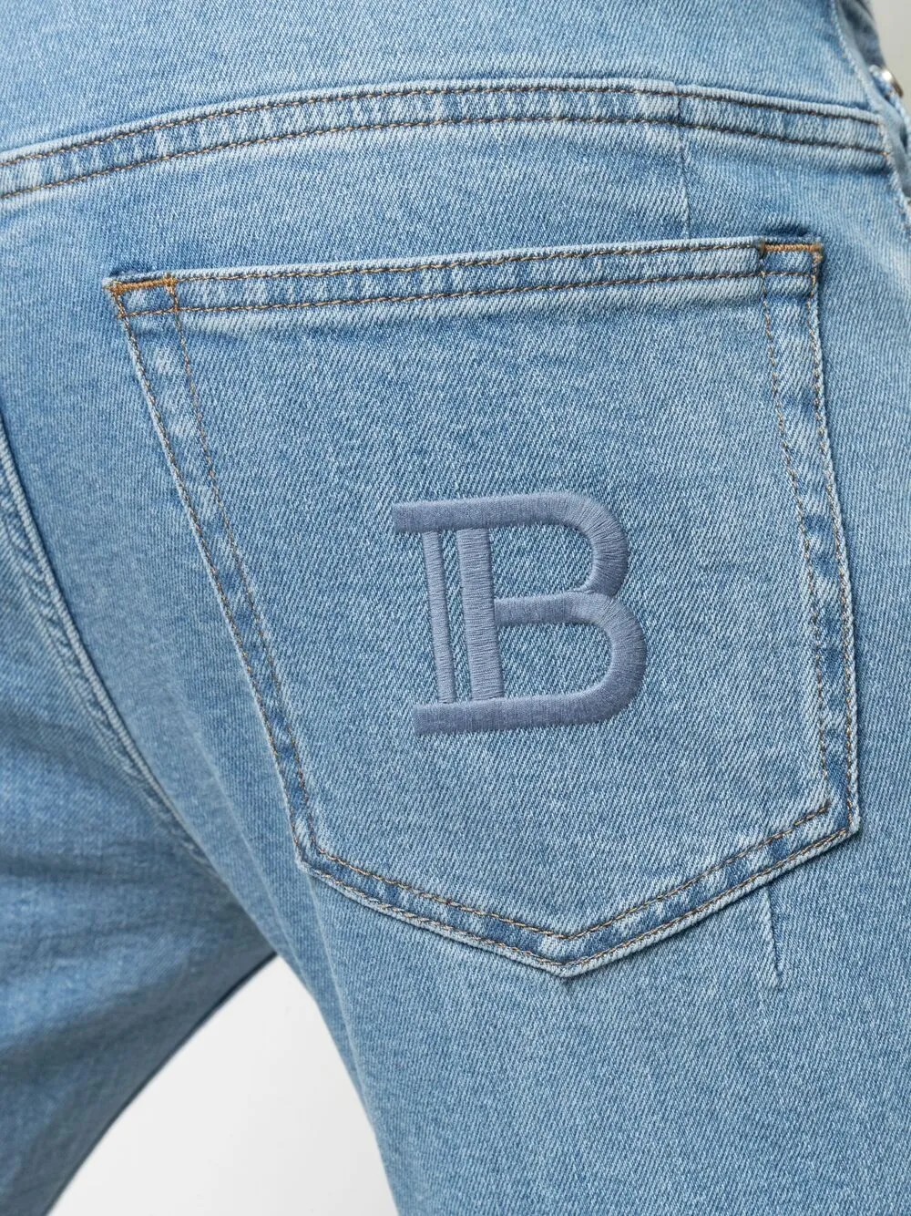 фото Balmain джинсы с монограммой