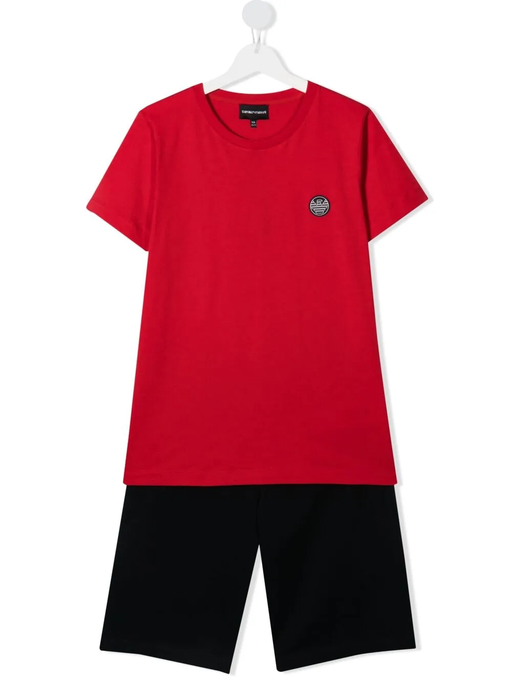 фото Emporio armani kids комплект из футболки и шортов