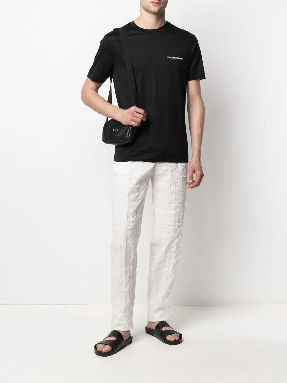 фото Emporio armani фактурные брюки