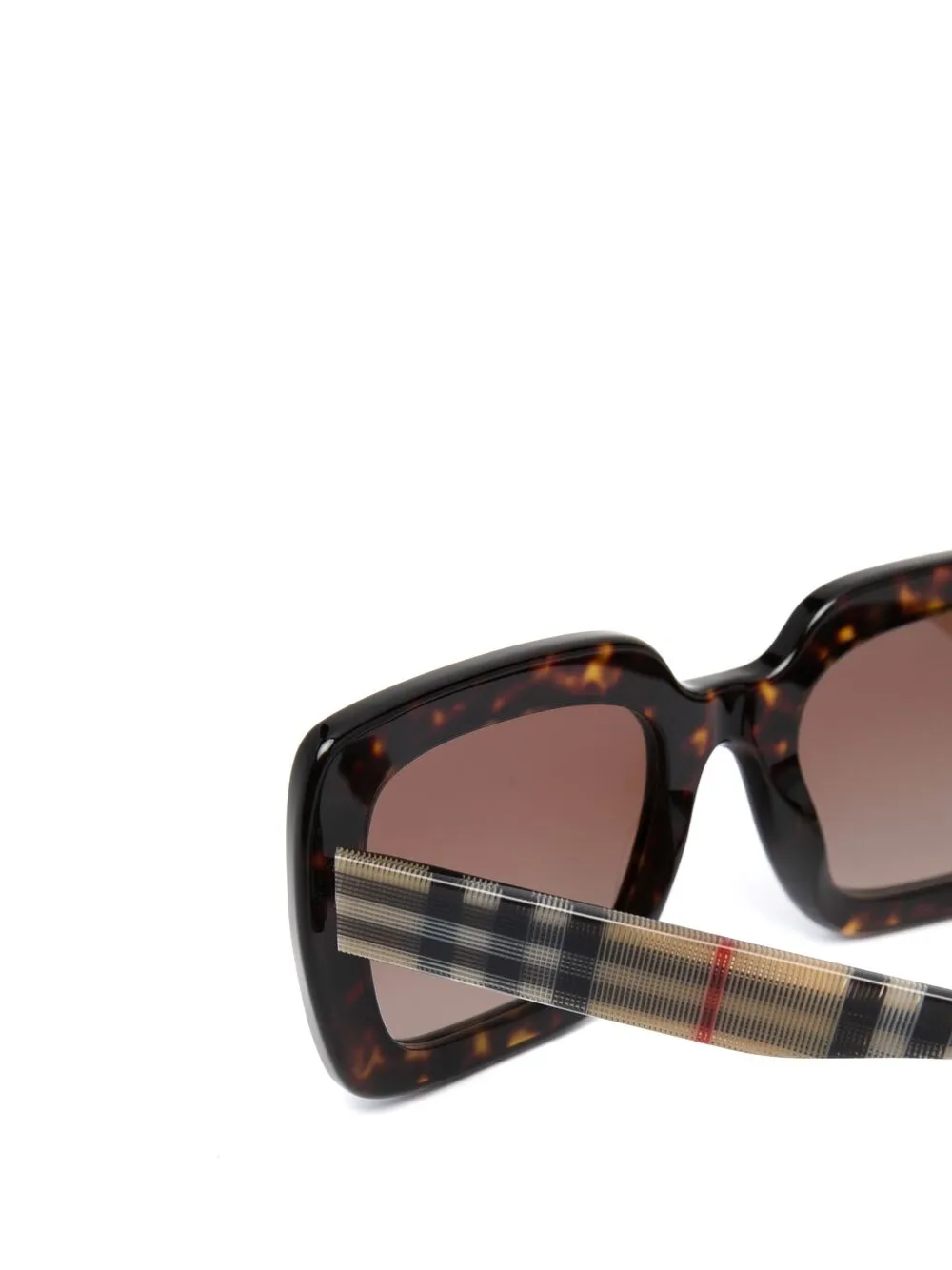 фото Burberry eyewear солнцезащитные очки haymarket в массивной оправе