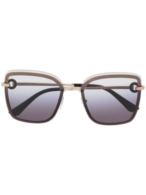Bvlgari oversize-frame sunglasses