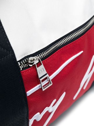 embroidered-logo holdall bag展示图