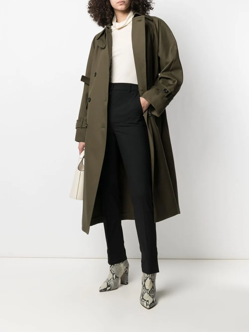 Sportmax Broek met toelopende pijpen - Zwart