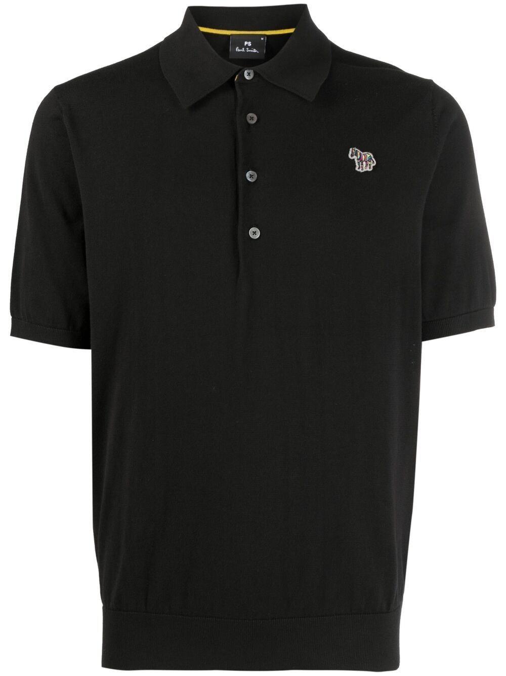 Ps By Paul Smith Logo-embellished Polo Shirt In Black
