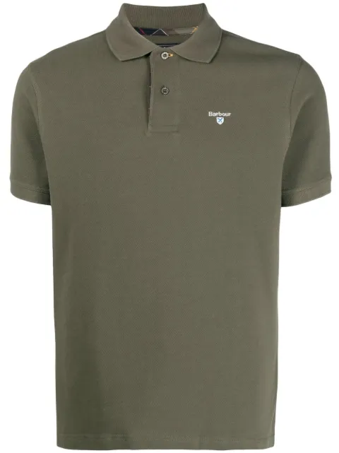 Barbour logo-embroidered polo shirt
