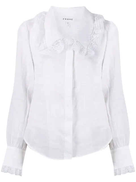 FRAME camisa con detalles de encaje
