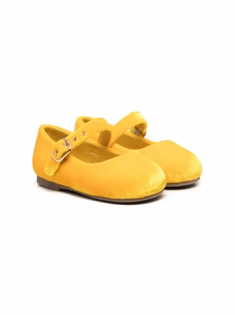 Age of Innocence Eva velvet ballerina shoes