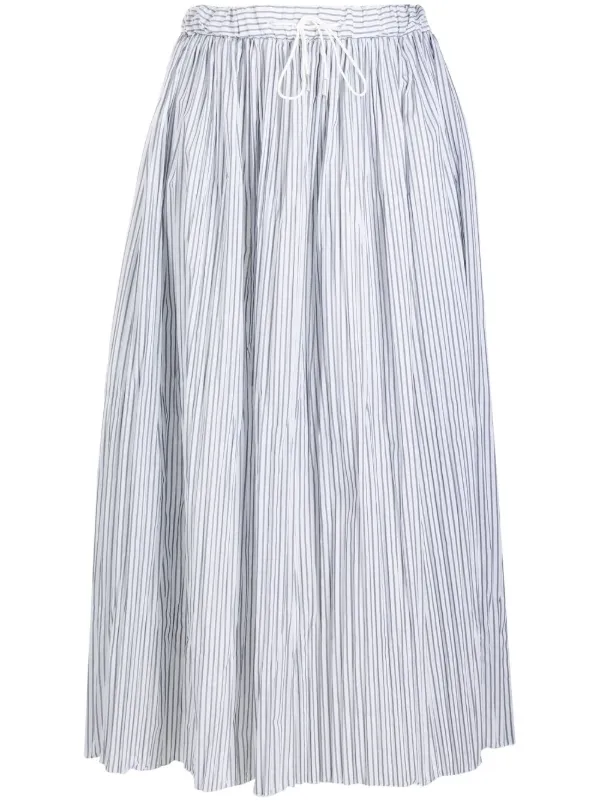 gray gathered skirt
