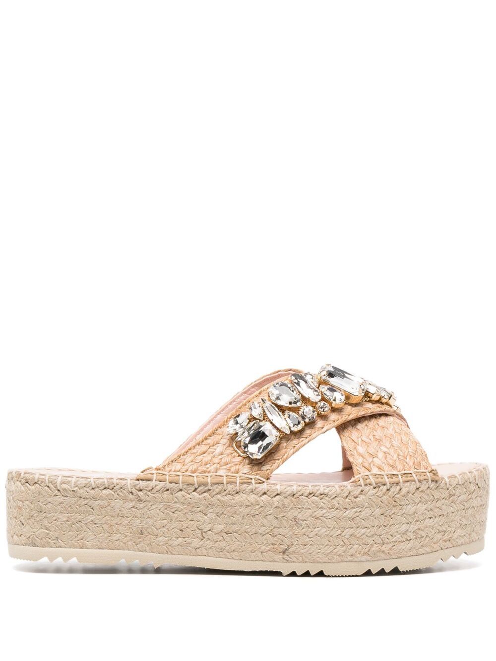 фото Manebi crystal-embellished woven sandals