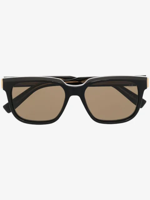 Dunhill lentes de sol con armazón rectangular