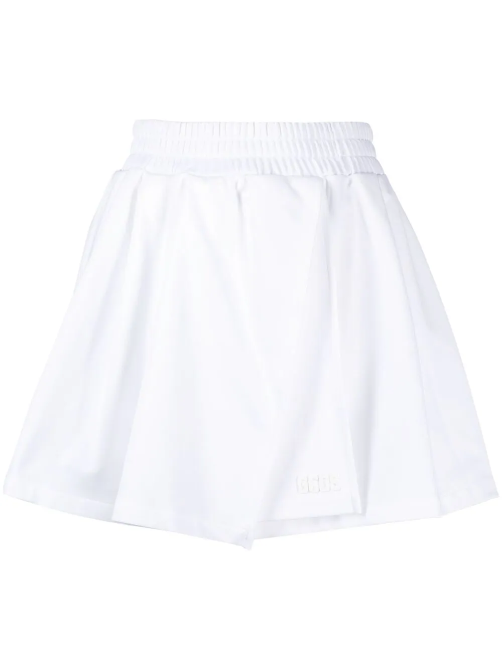 

Gcds debossed logo mini skirt - White