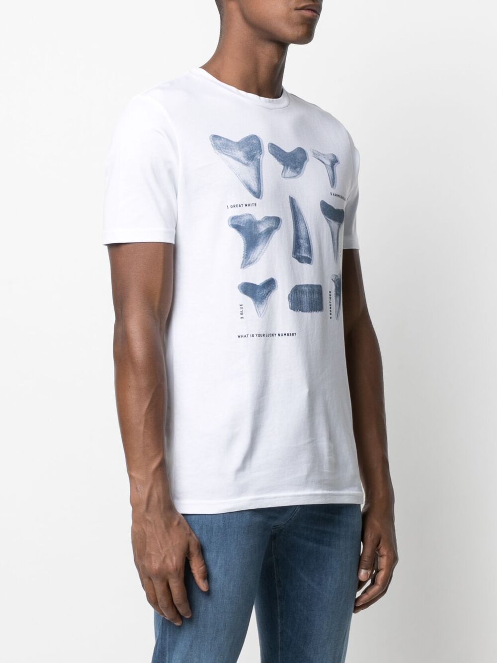 фото Boss hugo boss shark tooth-print t-shirt