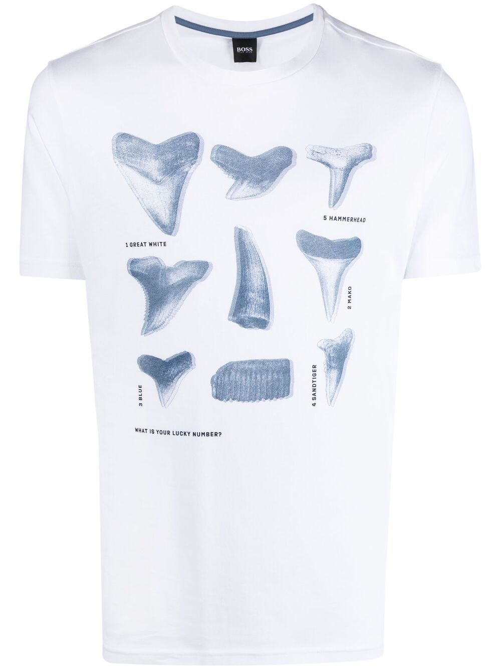 фото Boss hugo boss shark tooth-print t-shirt