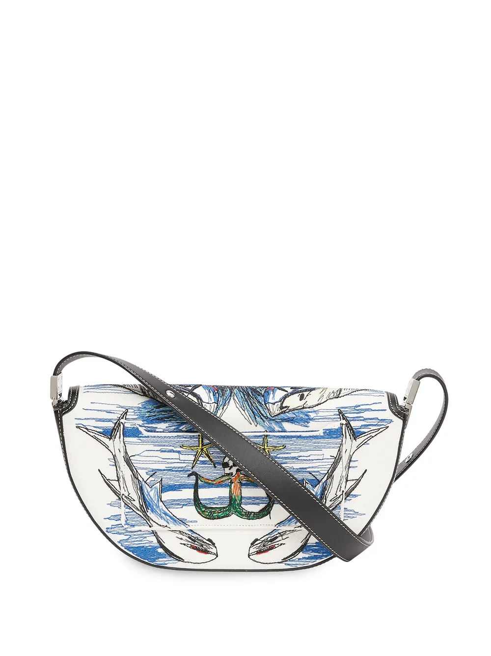 фото Burberry маленькая сумка olympia с принтом