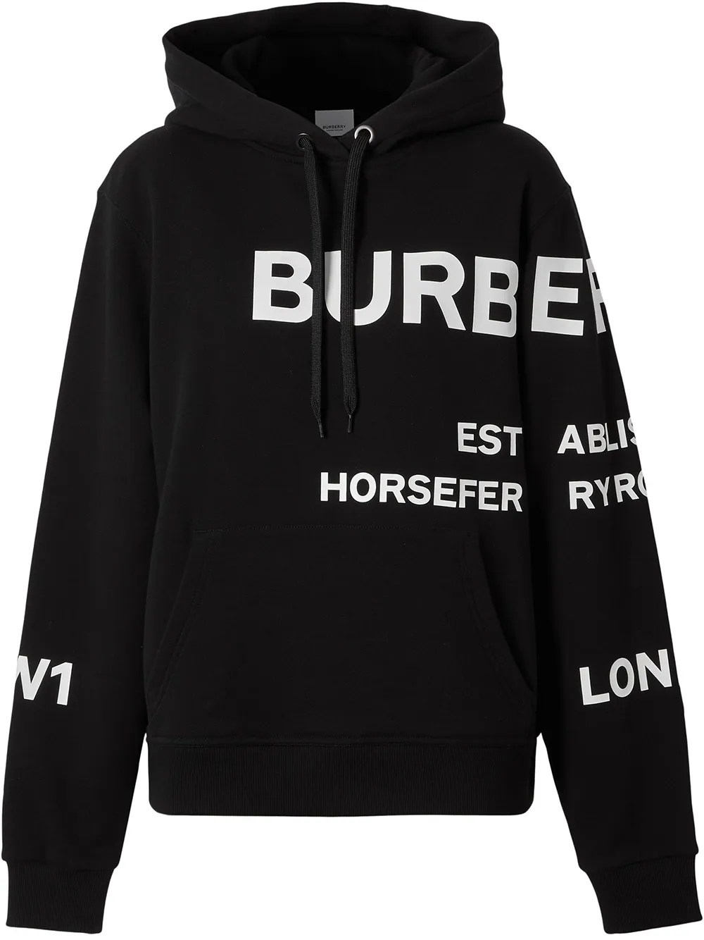 фото Burberry horseferry-print hoodie