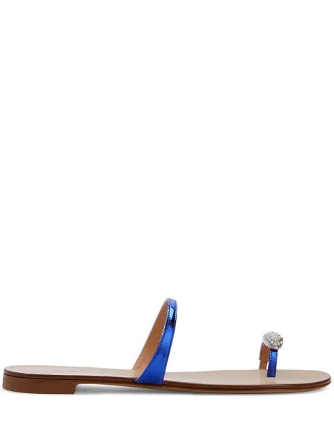 Giuseppe Zanotti crystal toe strap sandals 