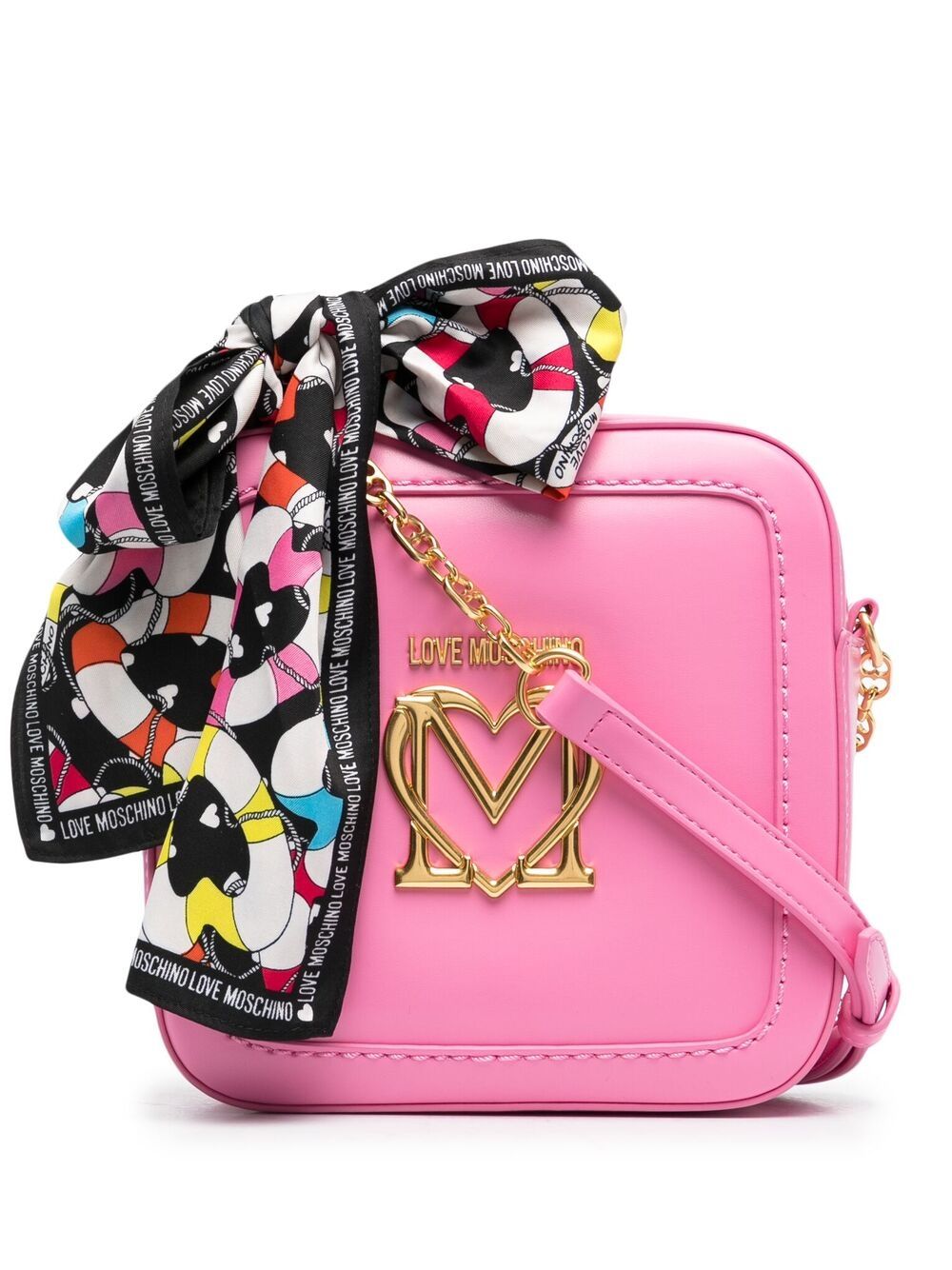 фото Love moschino сумка через плечо с логотипом