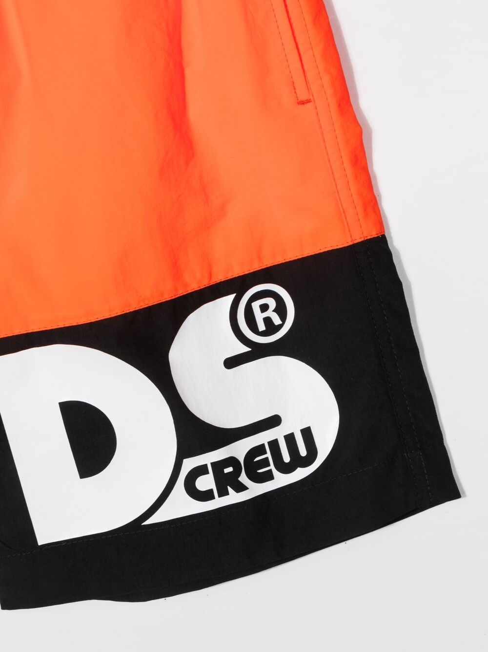 Shop Gcds Logo-print Swim Shorts In Orange